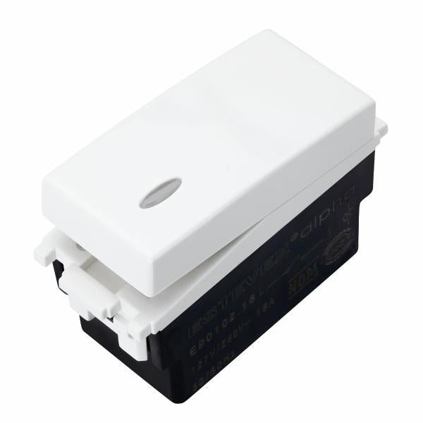 ALPHA APAGADOR SENCILLO CON PILOTO