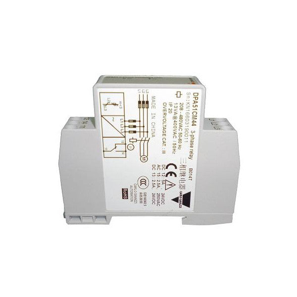 CARLO GAVAZZI 3-PHASE VOLT. RLY LOSS/SEQ DPA51CM44