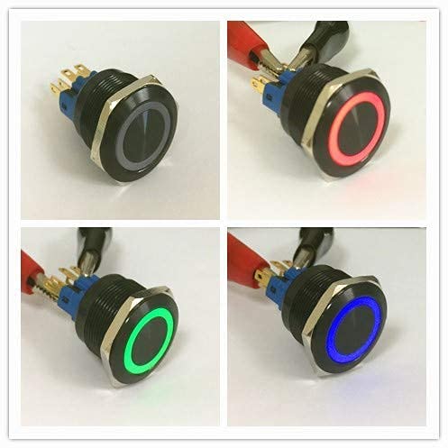 BOTON PULSADOR ILUMINADO RGB