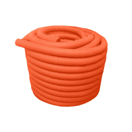 TUBO PAD CORRUGADO 3" NARANJA ROLLO 100MT