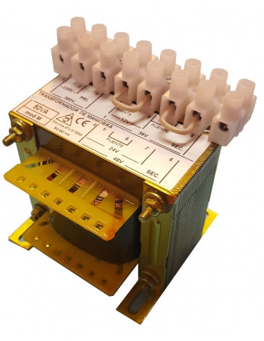 TRANSFORMADOR DE CONROL 1F 250VA 220V/24V-110V C/CLEMAS