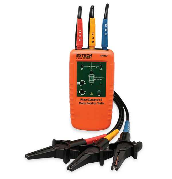 EXTECH 480400 PHASE SEQUENCE/MOTOR ROTATION — Dimeint.com