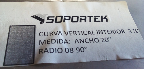 VI-16R12901A CURVA VERTICAL INTERIOR A 90 16" RADIO 12"
