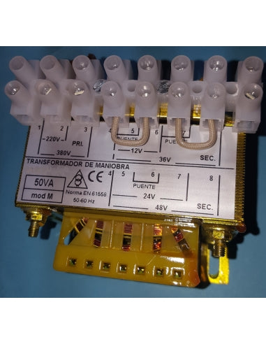 TRANSFORMADOR DE CONTROL 1F 50VA 24V/36V