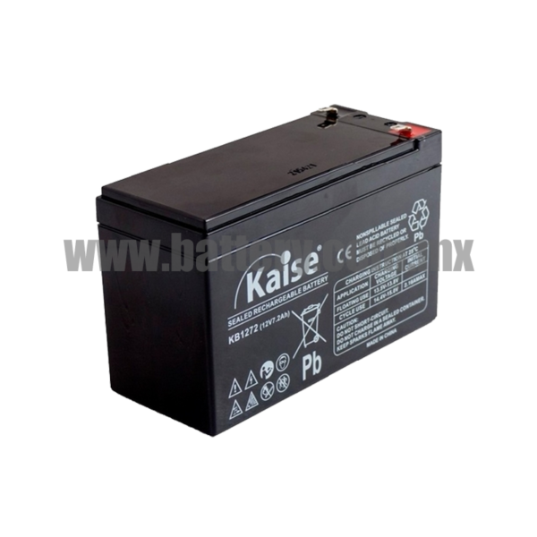 KAISEN BATERIA SERIE KB VRLA-AGM KB1272 12V 7.0AH