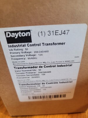 TRANSFORMADOR DE CONTROL 1F 50VA 220V/100V