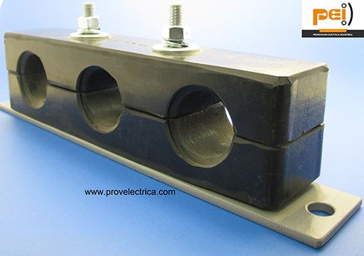 HER-3X32E ABRAZADERA DE NEOPRENO PARA 3 CABLE