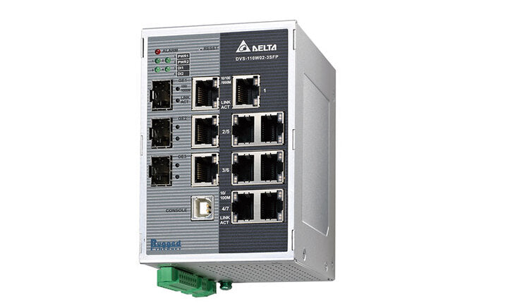 DELTA MANAGED SWITCHES 10-PORT 8FE + GBE COMBO