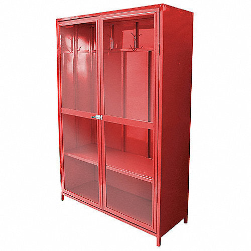 GABINETE P/EQUIPO DE SEG CON CHAPA METALICA ROJO