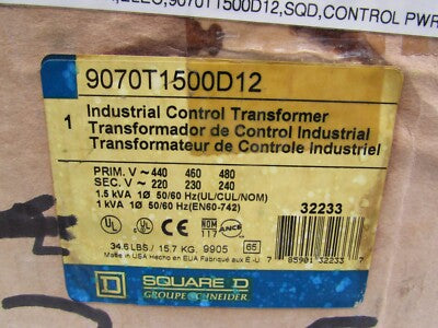 TRANSFORMADOR DE CONTROL 9KVA PRIM.440V SEC. 220-127 V