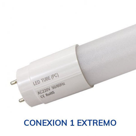 TUBO LED T8  TRANSPARENTE 100-240V 18W 6500K