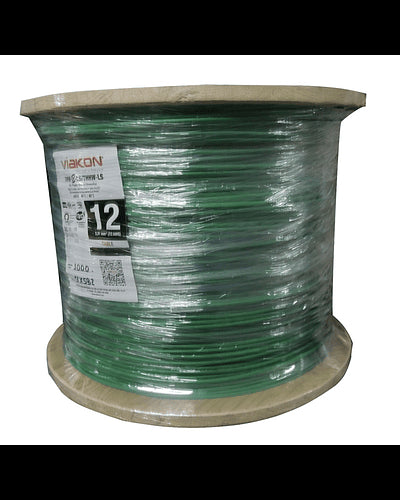 VIAKON CABLE PVC -NYLON 600V CAL 10 AWG THHN/THWN VERDE