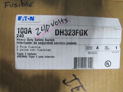 CUTLER INTERRUPTOR DE SEGURIDAD 3P 100AMPS 600V