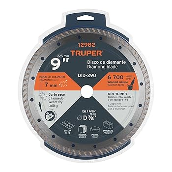 TRUPER DISCO DIAMANTE 7" RIN TURBO