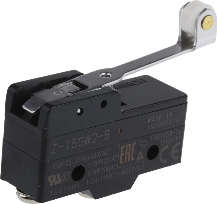 OMRON LIMIT SWITCH W/ROLLER LEVER NO/NC