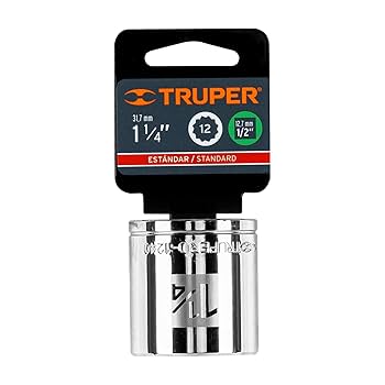 TRUPER DADO CUADRO 1/2  ESTRIADO 1-1/4