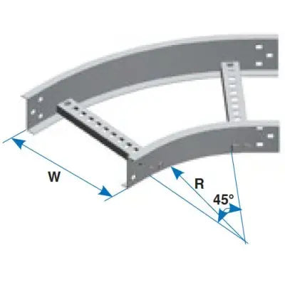CROSSLINE CURVA VERTICAL INTERIOR DE 16" RADIO 8 45 GRADOS