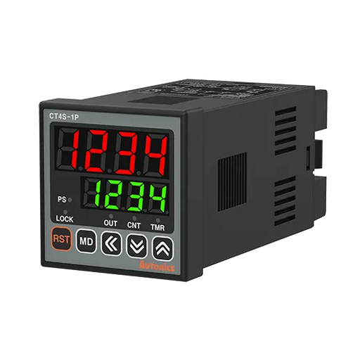 AUTONICS CT4S-1P4 COUNTER/TIMER 4 DIGIT DIN 48WX48H DIN 100-240VA