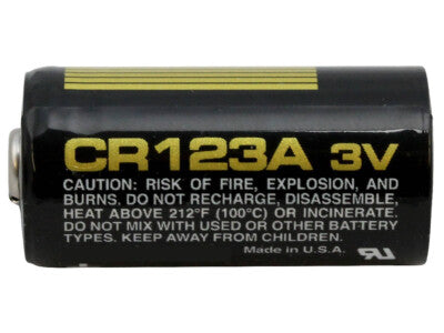 PANASONIC CR123 ULTRA PHOTO LITHIUM BATTERY 3V