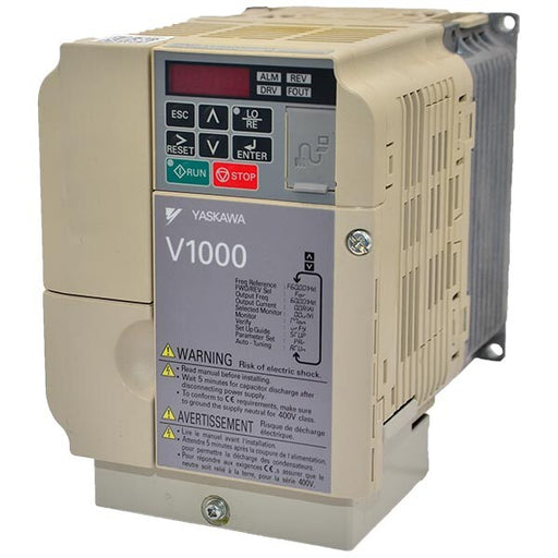 YASKAWA CIMR-VUBA0003FAA VARIADOR V1000 0.75HP 200-240VAC 3A