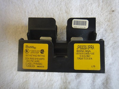 BUSS PORTAFUSIBLE 1P 30A 600V 10X38