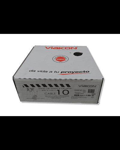 VIAKON CABLE NYLON 14 AWG ROLLO 100 BLANCO