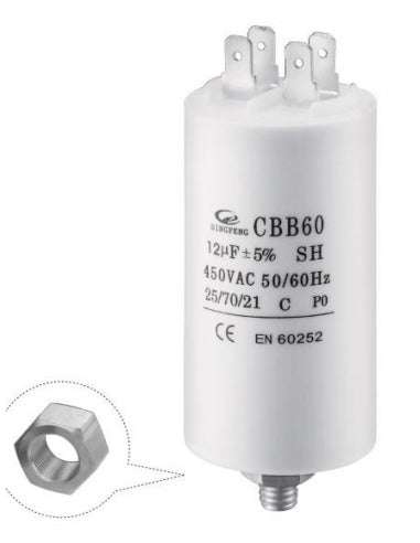 CAPACITOR DE ARRANQUE 100-125 mFds 120V (1/5 HP)