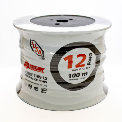 CABLE IUSA THW 12AWG BLANCO POR METRO