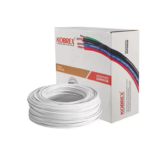 KOBREX CABLE 2 BLANCO THHW ROLLO 100MTS