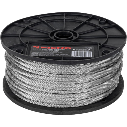 TRUPER CABLE DE ACERO 3/16" 7X7 HILOS RIGIDO POR METRO