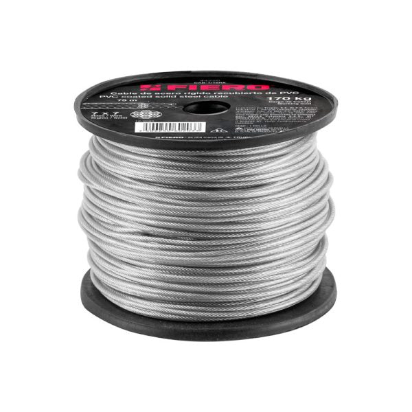CABLE DE ACERO 1/16" 7X7 HILOS RIGIDO 75MTS