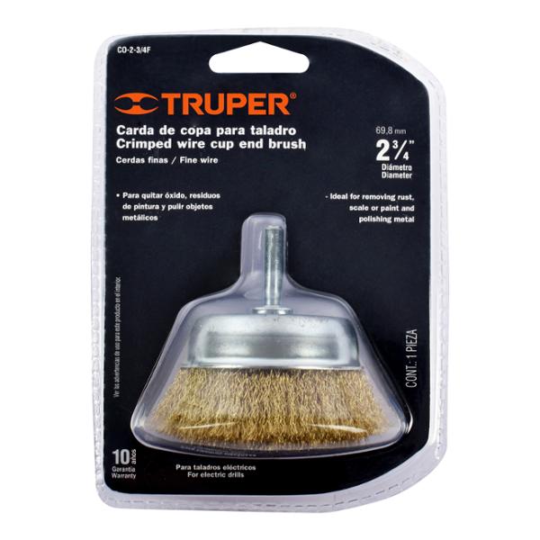 TRUPER CARDA P/TALADRO DIAMETRO 4""FINA