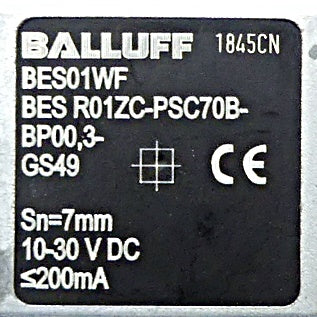 BALLUFF SENSOR INDUCTIVO BLOQUE 32x20x8 PNP NA RAS SN7mm ZINC CABLE-CONEC M8 3P 0.3MTS PUR