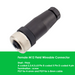 BALLUFF CONECTOR M12 4P HEMBRA CODO PA CODIF-A
