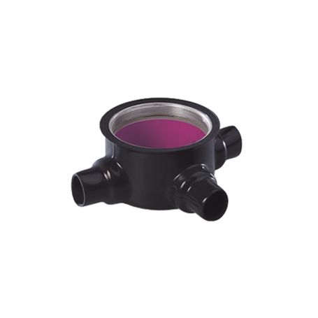RAWELT ABRAZADERA PARA UNICANAL 38 mm (1 1/2") REC PVC PURPURA