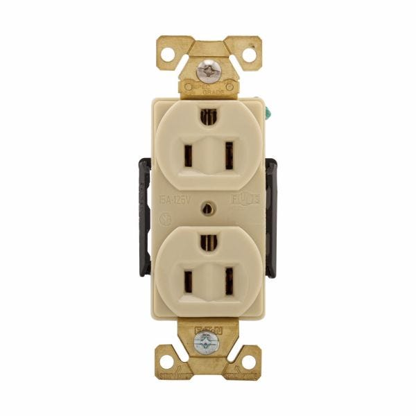 ARROW RECEPTACULOT DUPLX 15A 125 2P3W MARFIL