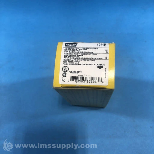 ARROW-HART INTERRUPTOR SENCILLO DE PALANCA CAFE 15A 120/277V