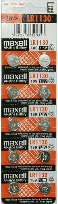 VARTA/PKCELL/MAXELL PILA TIPO MONEDA LR54/LR1130/LL1131/GP189