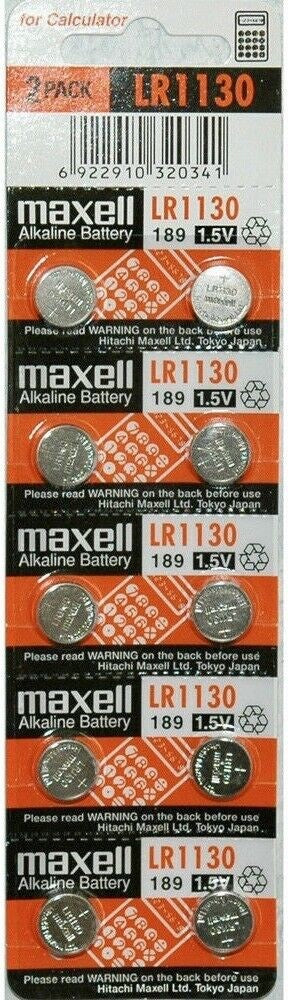 VARTA/PKCELL/MAXELL PILA TIPO MONEDA LR54/LR1130/LL1131/GP189