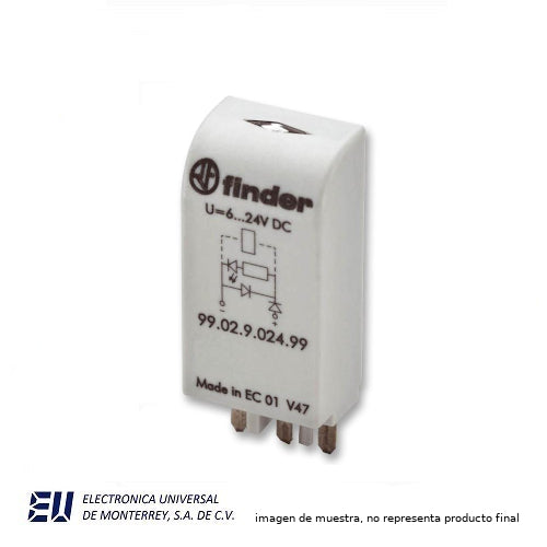 FINDER MODULO DE PROTECCION LED+VARISTOR (6-24)V DC/AC
