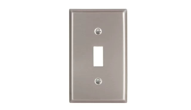 ARROW PLACA 1G TOGGLE STDACERO INOX