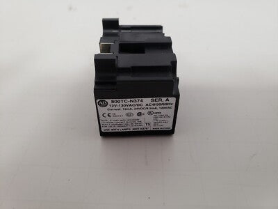 ALLEN BRADLEY PILOT LIGHT 12-130 VAC/DC WHITE LED