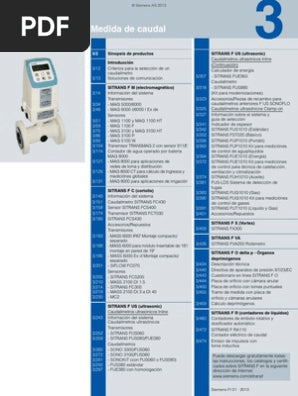 SIEMENS SITRANS FM MAG1100 DN2 A DN100 OPCIONES Z Y18+Y20