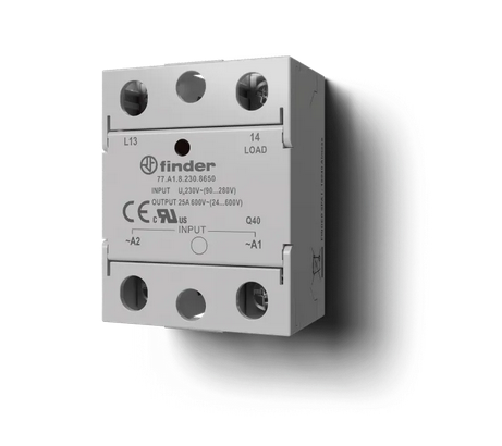 FINDER REL EDO SOLIDO 60A 1F 24-280VAC CTRL 3-32VDC P/PANEL ZC