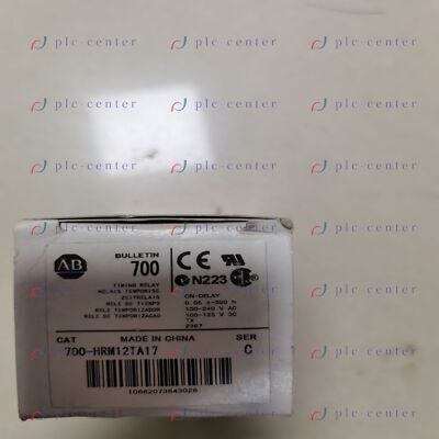 ALLEN-BRADLEY ON-DELAY TIMER 100-240VAC 5A 8 PIN 700-HRM12TA17