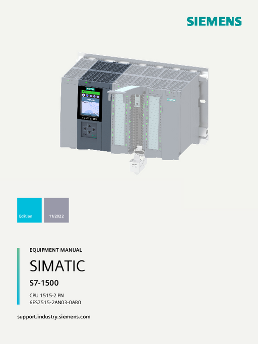 SIEMENS CPU 1515-2 PN SIEMENS MEMORY CARD NECESARIA