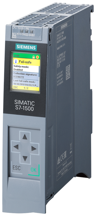 SIEMENS S7-1500F CPU 1511F-1 PN 450KB SWITCH 2 PUERTOS
