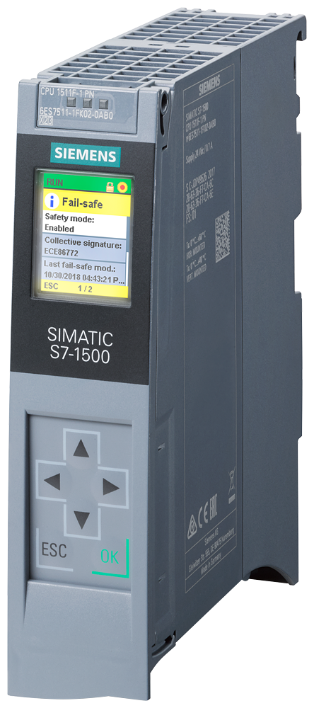SIEMENS S7-1500F CPU 1511F-1 PN 450KB SWITCH 2 PUERTOS