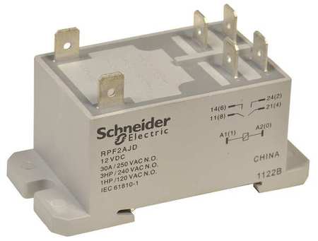 FINDER RELEVADOR DE POTENCIA 30AMP 24VAC 2P2T P/FASTON 250