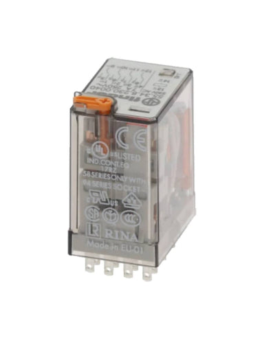 FINDER RELEVADOR FASTON 1NA 1NC 24V